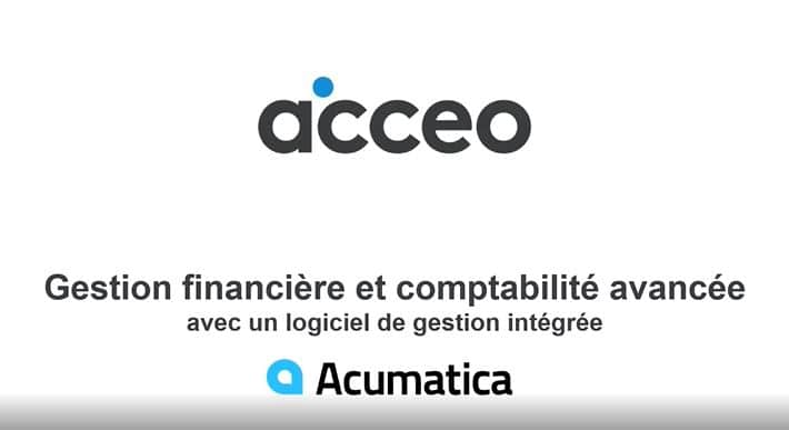 Acumatica - Webinaire Gestion financière